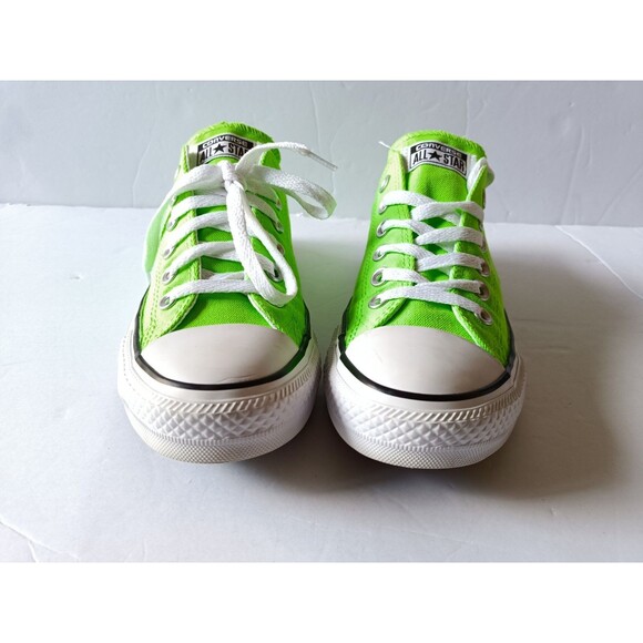 Converse All Star Shoes Women’s 7 Men's 5 Green Low Top - Picture 2 of 10